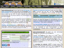 Tablet Screenshot of plans-entrainement.net